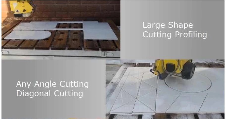 samples of cut stone bridge saw machine